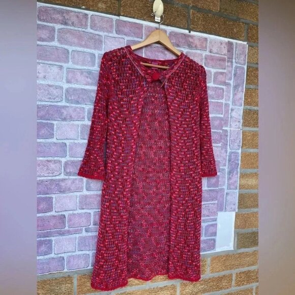 Save the queen multicolored crochet open cardigan XS - Picture 2 of 10